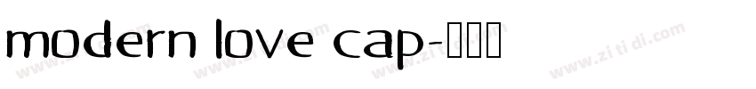 modern love cap字体转换